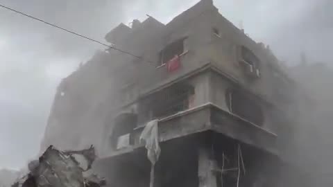 An Israeli airstrike in northern Gaza