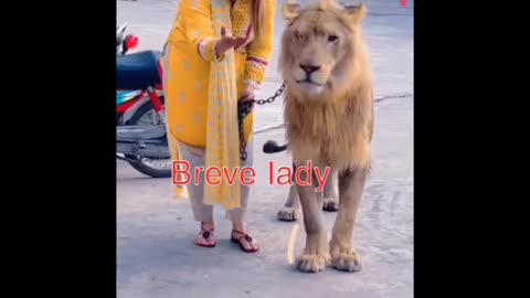 Lady with lion