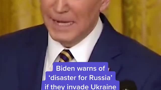 Biden warns of disaster for Russia if they invade Ukraine
