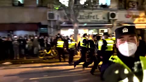 Clashes in Shanghai as COVID protests flare