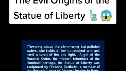 The Evil 😈 💀 origins of the statue of Liberty