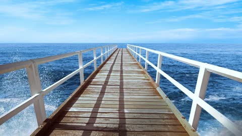 Pier _ Sea Waves _ Beauty of Nature