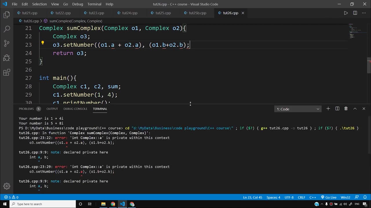 Friend Functions in C++ _ C++ Tutorials for Beginners #26