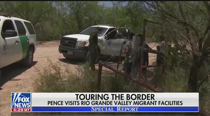 Pence visit to McAllen migrant center