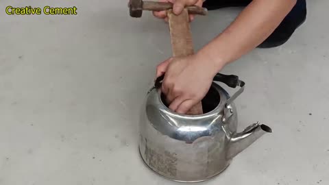 How to make a wood stove from an old kettle