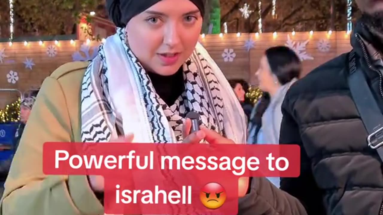 POWERFUL MESSAGE TO ISRAEL FROM MUSLIMAH