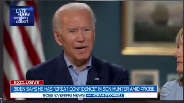 Biden * Thinks* He's Son is Recieving Foul Criticizm