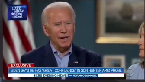 Biden * Thinks* He's Son is Recieving Foul Criticizm