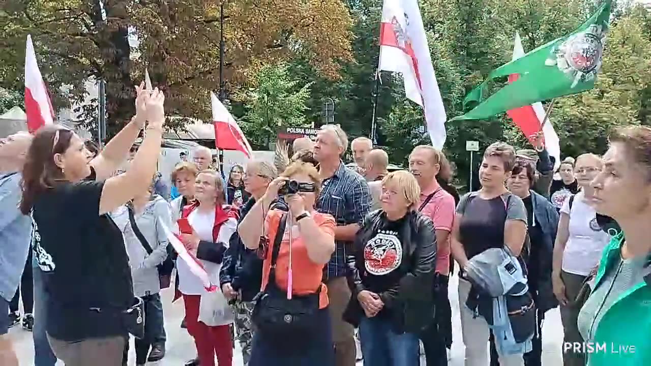 Wiec wyborczy partii Rodacy Kamraci. Warszawa 07.08.2023.