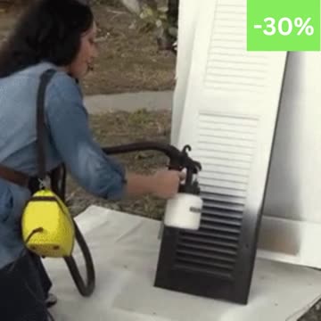 Total Painter Paint quickly and flawlessly with the new Portable Spray Gun.