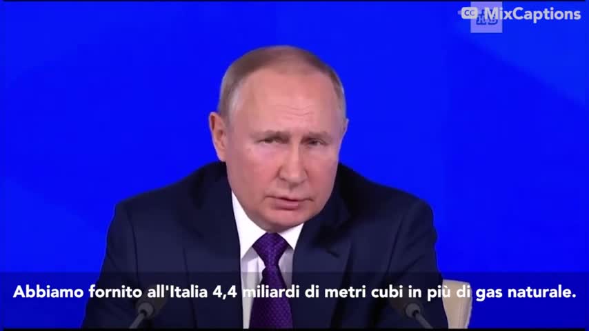 Putin : vi diamo gas in piu ' e voi ve lo vendete