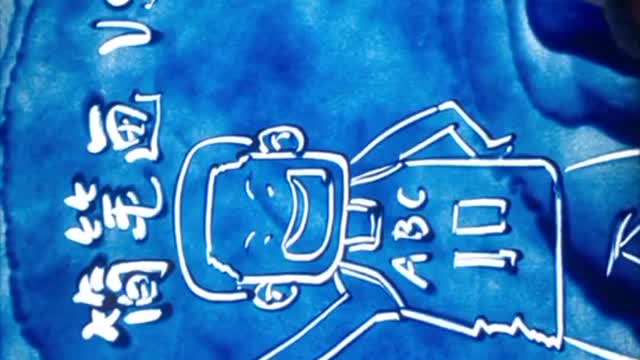 Teach you how to transform simple strokes into sand painting basketball boy