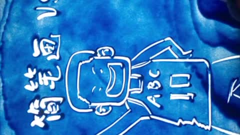 Teach you how to transform simple strokes into sand painting basketball boy