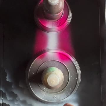 Spray Paint Art - Bed of Clouds - Short
