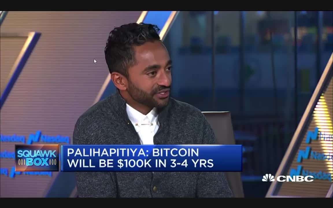 Social Capital's Palihapitiya_ _Bitcoin is going to $1 million_