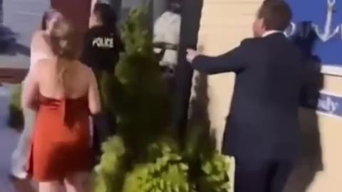 girl gets knocked out by police