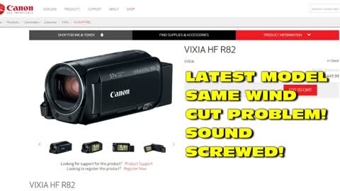 332. Canon VIXIA Camcorder Major Sound Screwup! ALL VERSIONS!