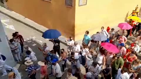 Procesión del Viernes Santo en el Centro Histórico de Cartagena