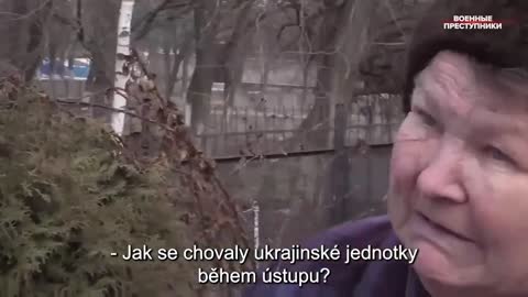 Obyvatelé obce v DLR svědčí o chování ukrajinských nacistů při ústupu