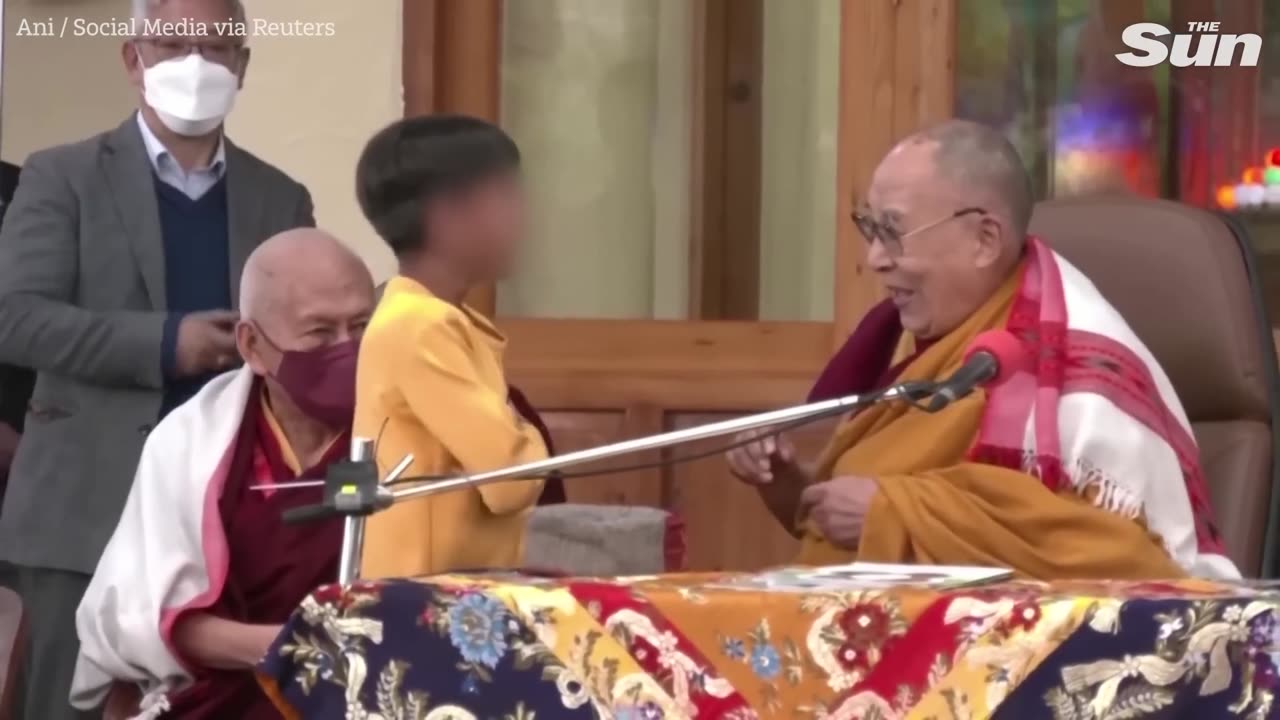 Dalai Lama apologises after video asking boy to 'suck my tongue'