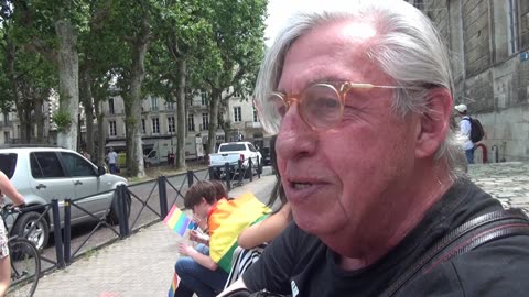 Bordeaux France Gay LGBTIA+ Pride 2018 . Meeting Phillip