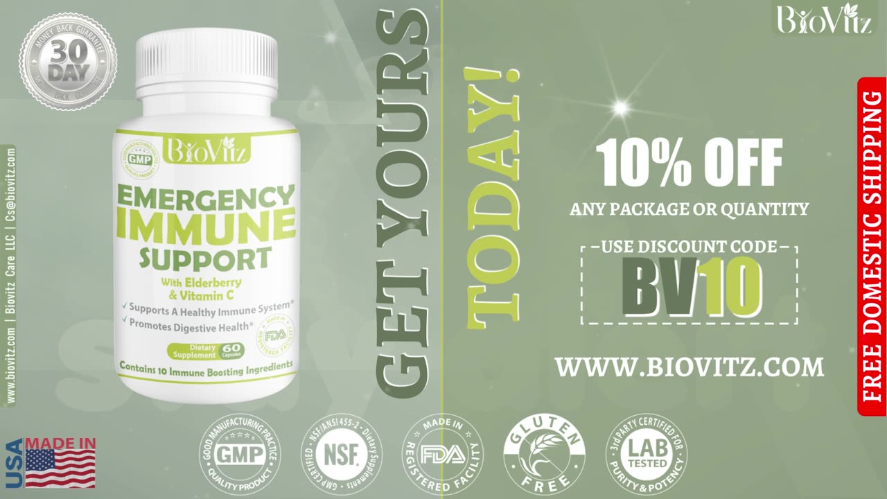 Emergency Immune Support | With Elderberry & Vitamin C | Supports A Healthy Immune System*