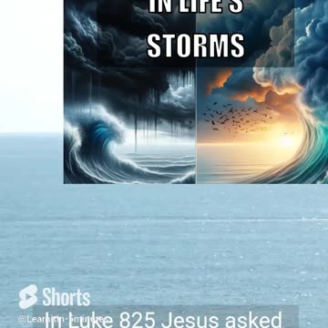 Finding Peace in Life's Storms - A 60-Second Guide to Faith | Luke 8:25 Inspiration
