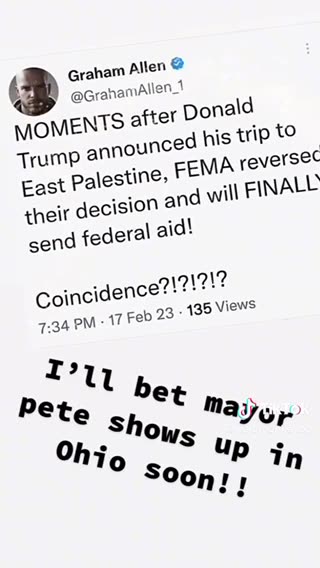 🚨BREAKING NEWS 🗞️ MOMENTS AFTER DONALD 🇺🇸 TRUMP ANNOUNCED HIS TRIP TO EAST PALESTINE FEMA 🔄THEIR DECISION🧐 & WILL FINALLY SEND AID
