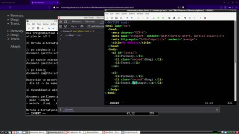 Zarządzanie elementami DOMu za pomocą JavaScript cz. 3 querySelector
