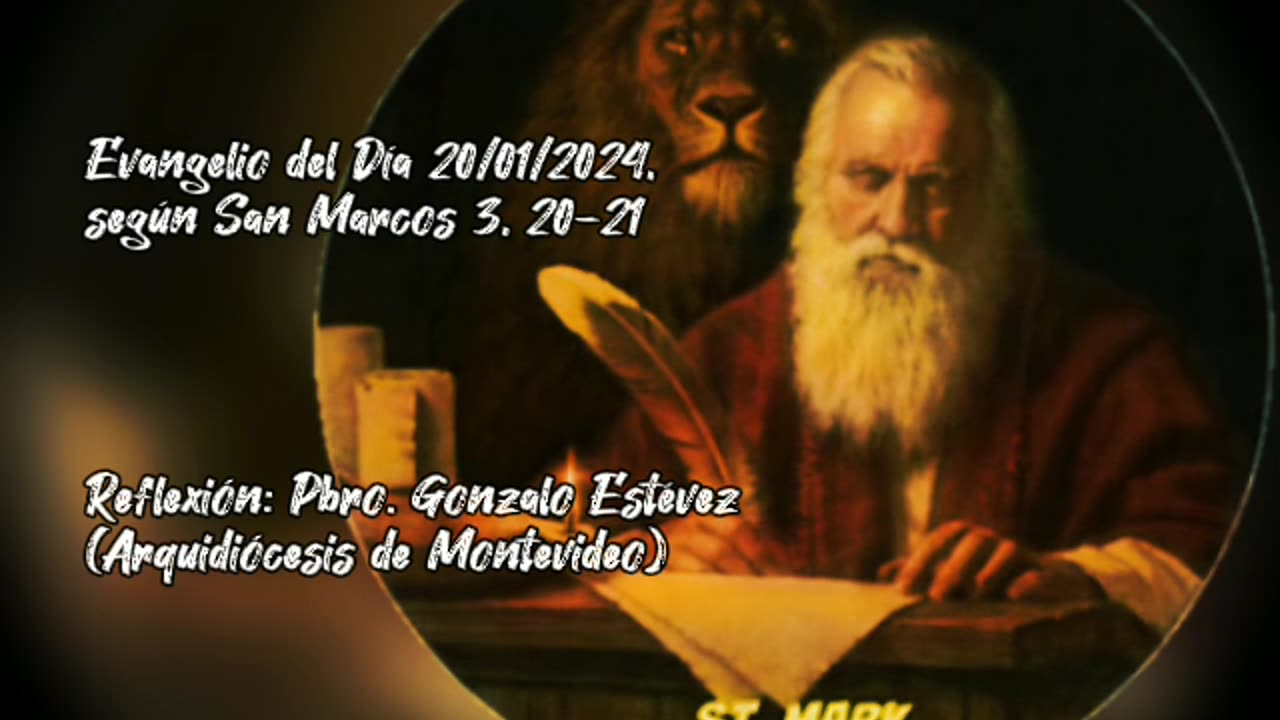 Evangelio del Día 20/01/2024, según San Marcos 3, 20-21 - Pbro. Gonzalo Estevez