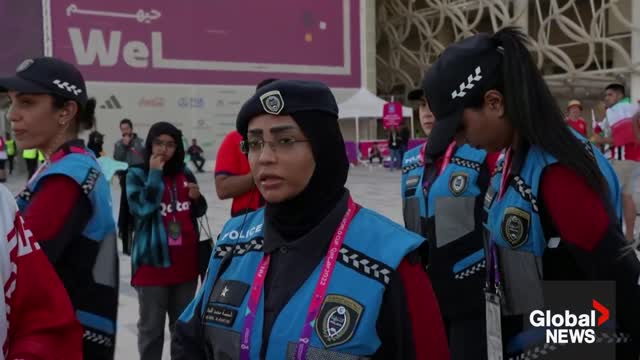 Iran soccer fans protest outside World Cup stadium in Qatar This is about human rights