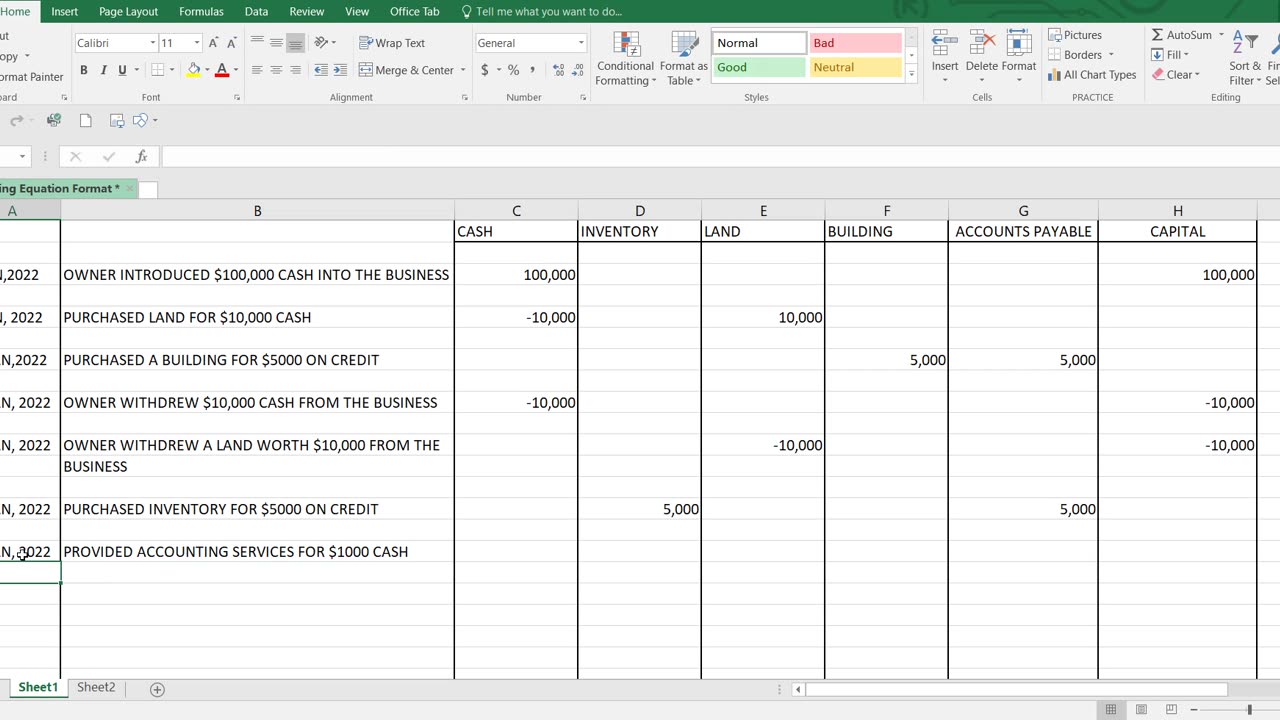 Learn the Accounting Equation (Part 2)