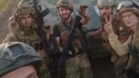 Russian soldiers posted a video of them in front of captured Bradley (fully functional)