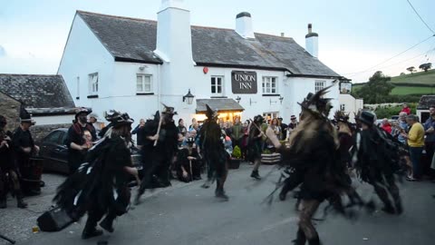 Beltane Border Morris - Tolmen Stone - The Union Inn, Denbury - 23rd August 2018