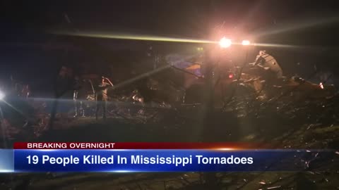 23 dead as 'destructive' tornado, storms batter Mississippi, officials say