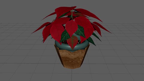 3D poinsettia