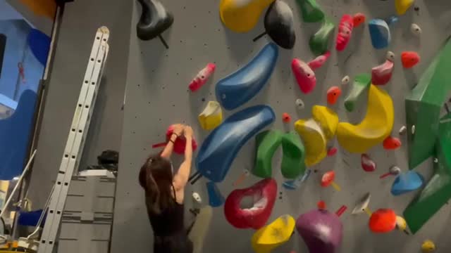 Indoor rock climbing