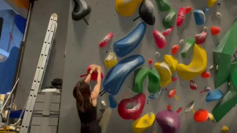 Indoor rock climbing