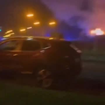 Beaumont, Dublin Big fire breaks out tonight on a vacant building.