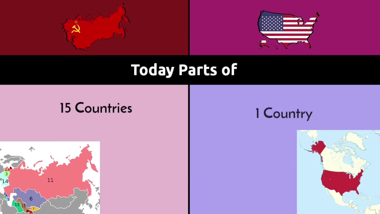 Soviet union vs United States | United States vs Soviet union comparison | USSR vs USA | MK DATA