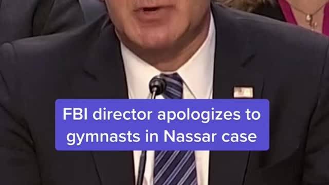 FBI director apologizes to gymnasts in Nassar case