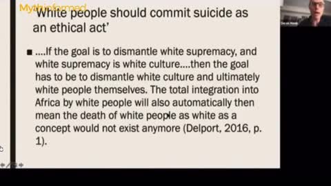 Teacher thinks white people should commit suicide