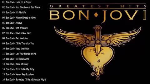 Bon Jovi Greatest Hits Full Album Best Songs Of Bon Jovi Nonstop Playlist