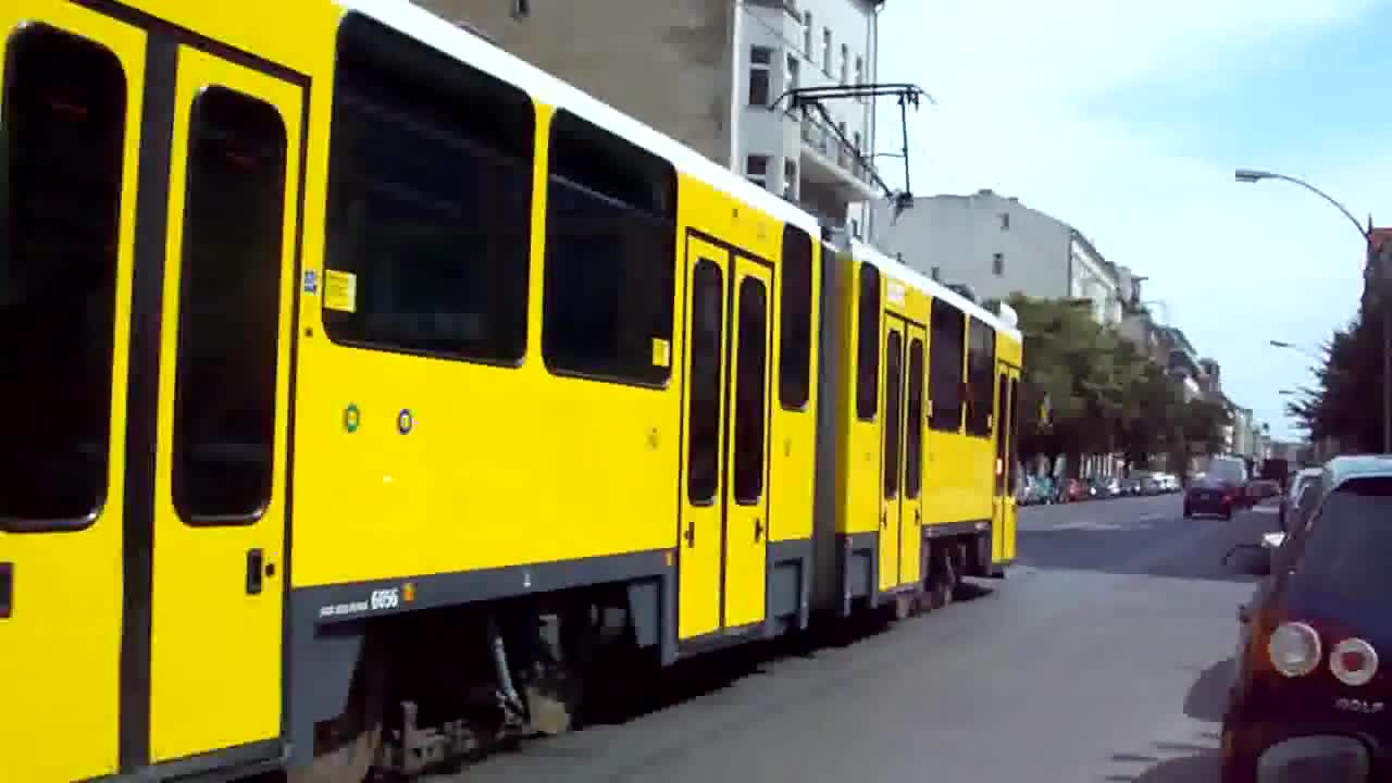 Trams in Berlin, Germany (HD) 2009