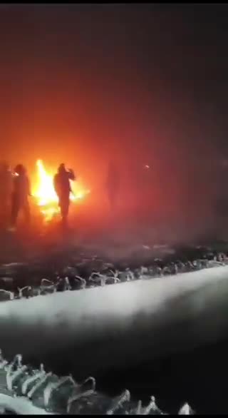 The resting place of Assad's father was set ablaze in his Syrian hometown.