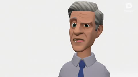 Cartoon Biden trapped in his own head