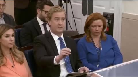 Doocy Slams Press Sec Her reaction is priceless.