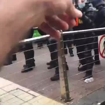 Aussie Agents Of The State Draw Gun On Protesters - Fire Into Crowd