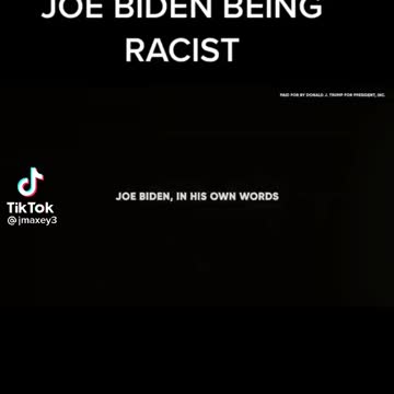 Joe Biden being racist 2021