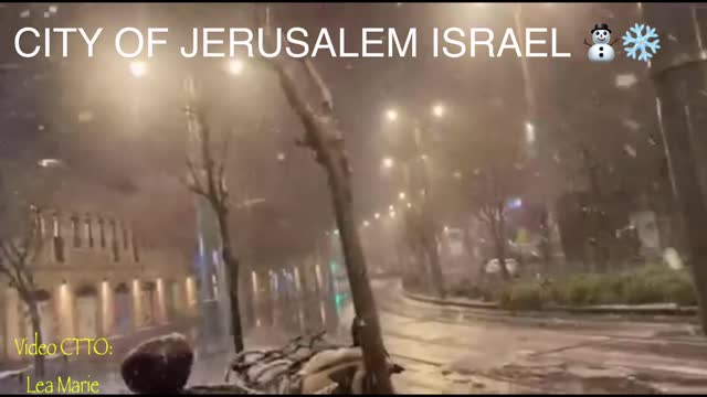 Snow in Jerusalem Israel 2021